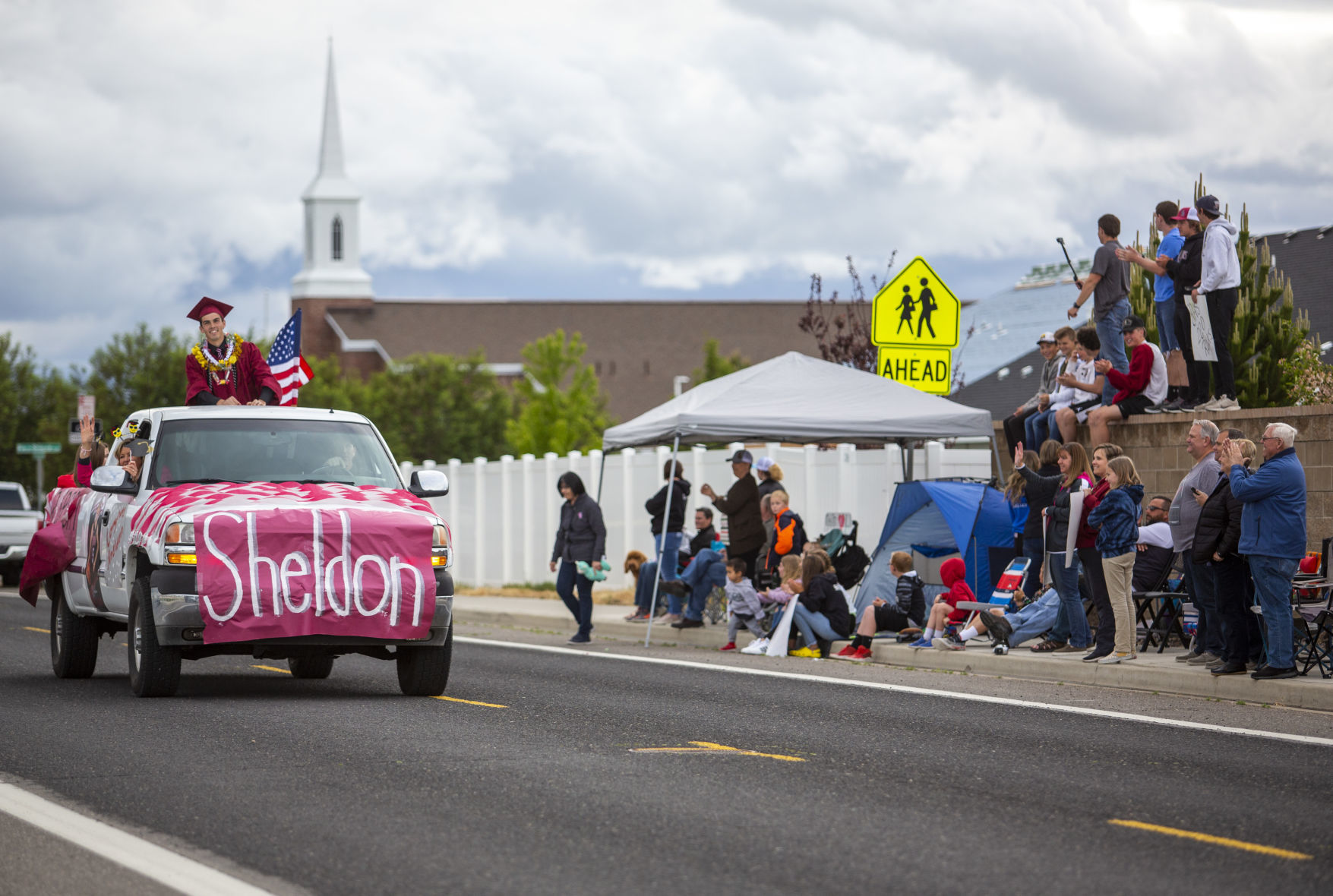 Canyon Ridge seniors honored in graduation parade